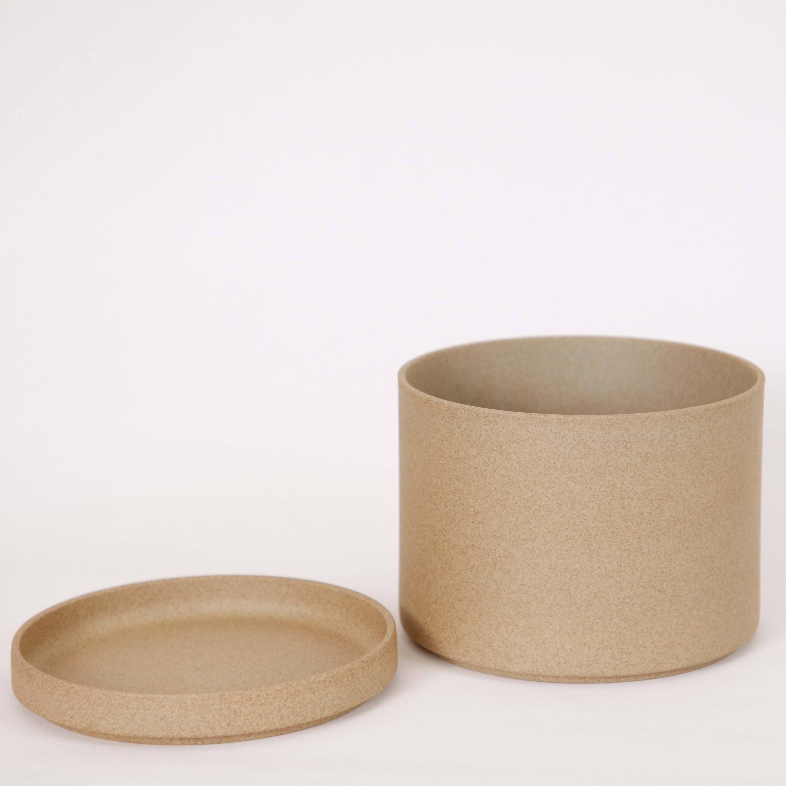 Hasami PorcelainLarge Planter and Saucer Set in Natural - Batten Home