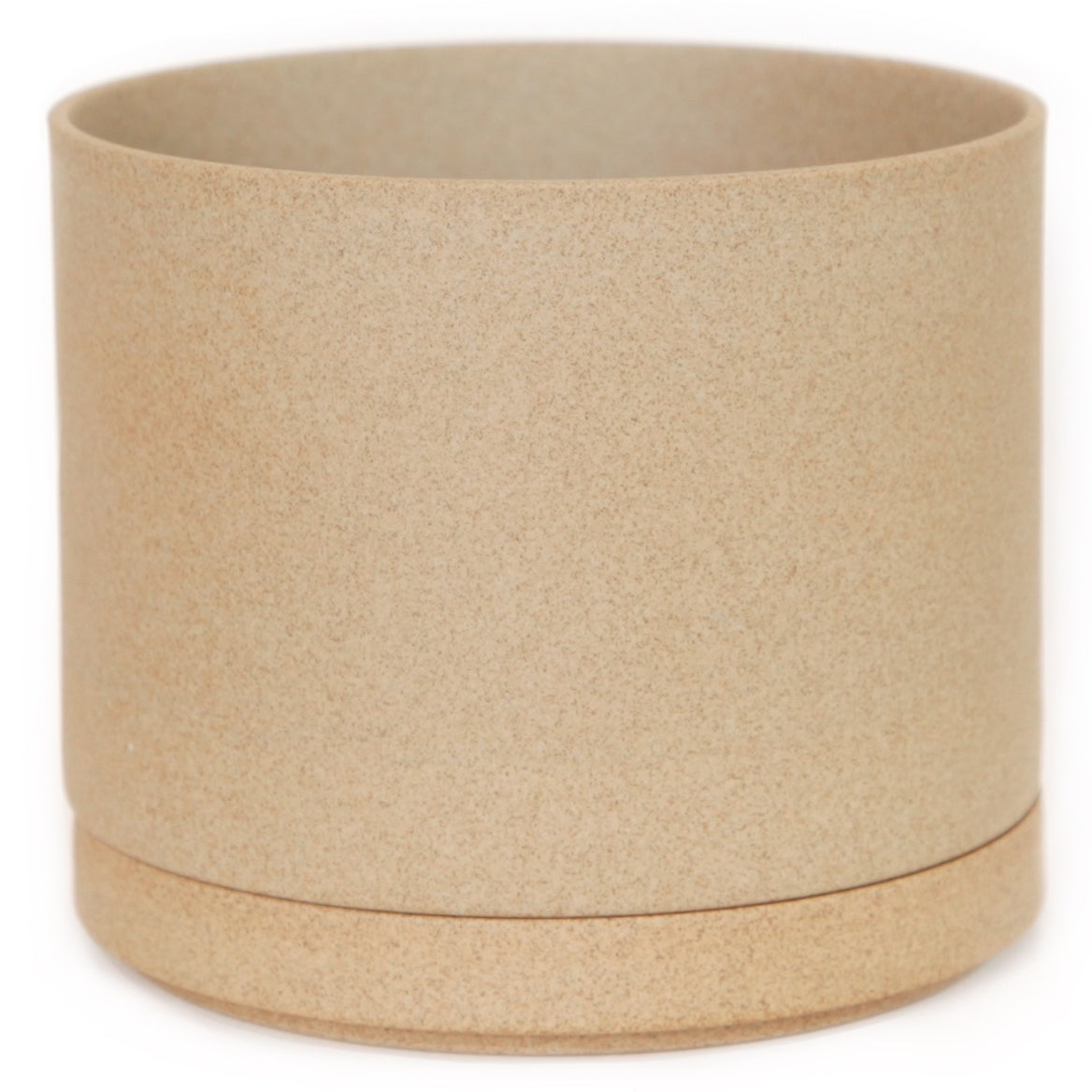 Hasami PorcelainLarge Planter and Saucer Set in Natural - Batten Home