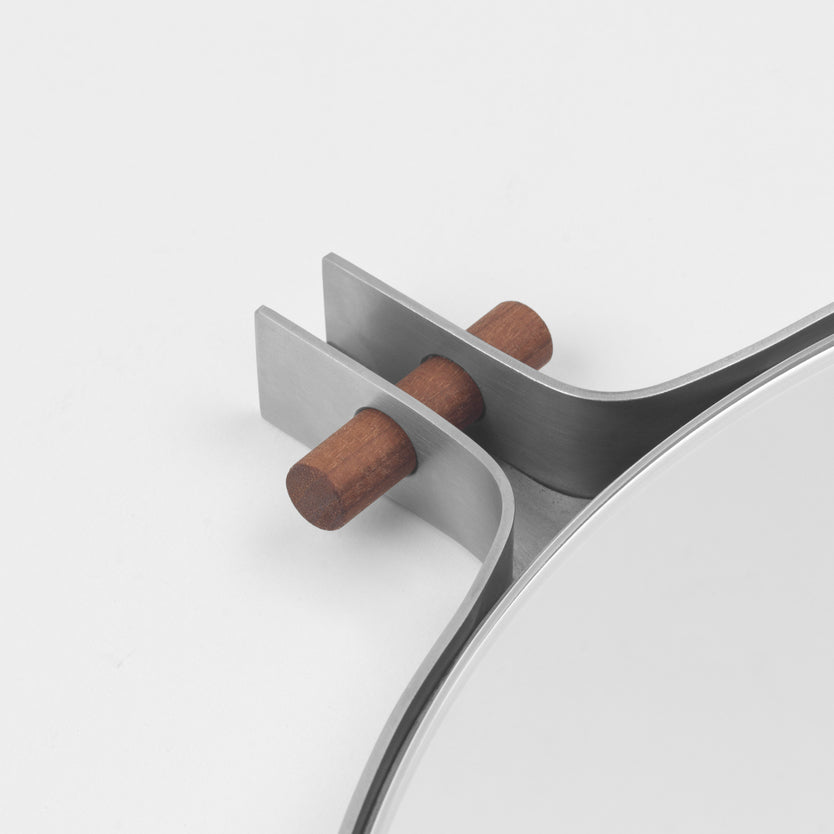 Dowel Mirror Round, Capsule - Batten Home