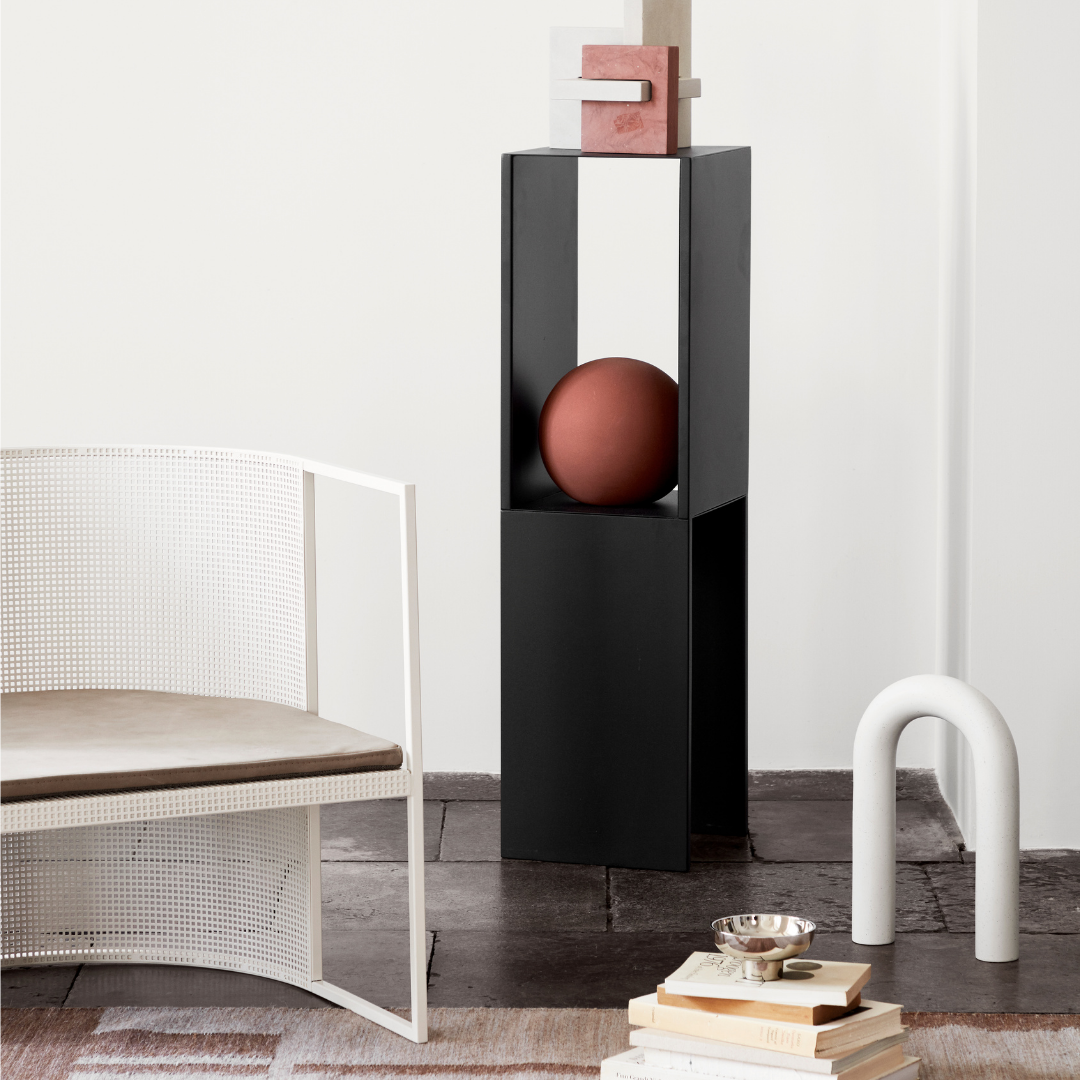 The Cupola Sculpture by Kristina Dam is a captivating and playful three-piece sculpture that is inspired by architectural shapes of arches and pillars. We love it's fluid shapes, and versatile uses. It's linear and smooth shape flows organically without rigidity and is intensely attractive when displayed in the modern and minimalistic home.