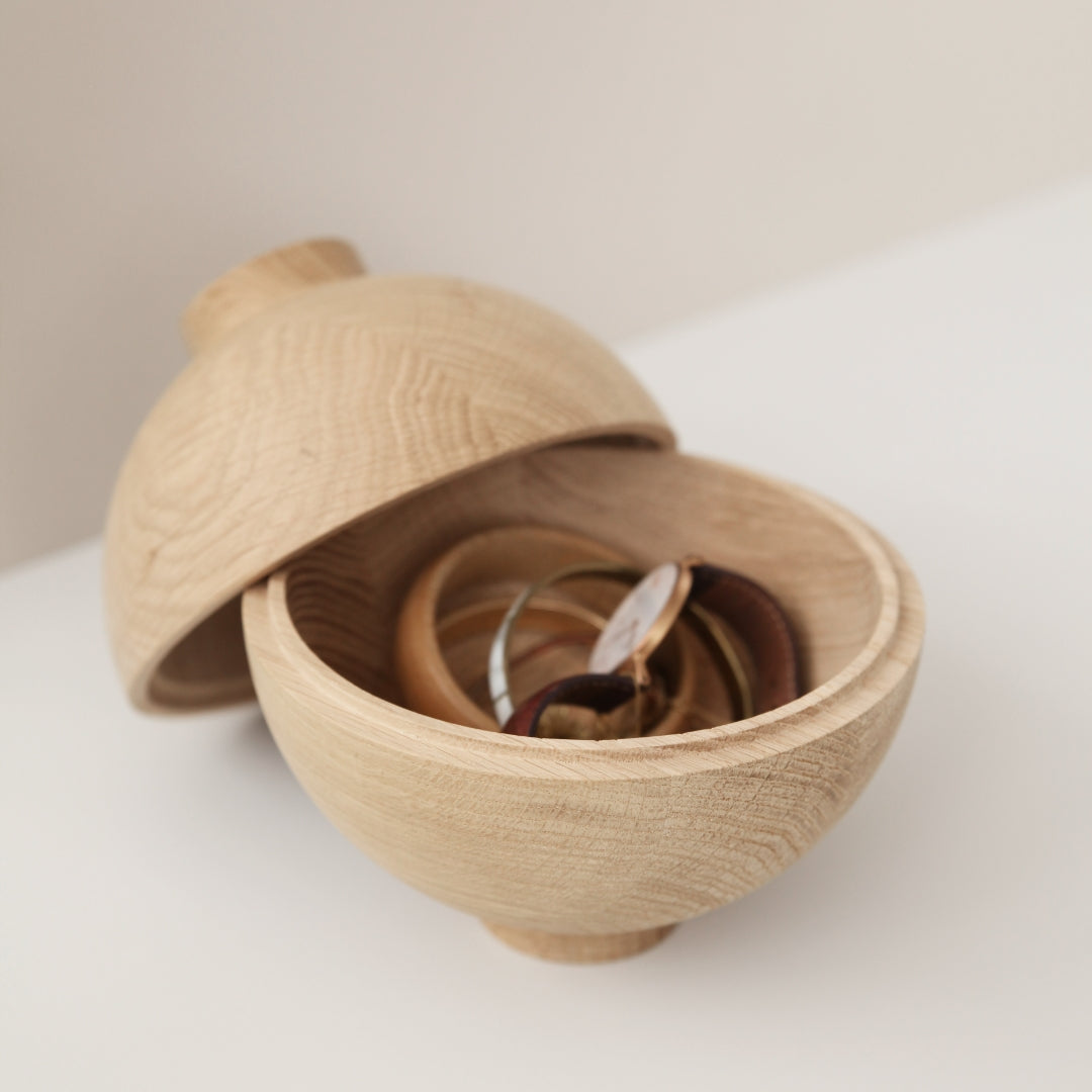 Kristina DamXL Wooden Sphere Oak - Batten Home