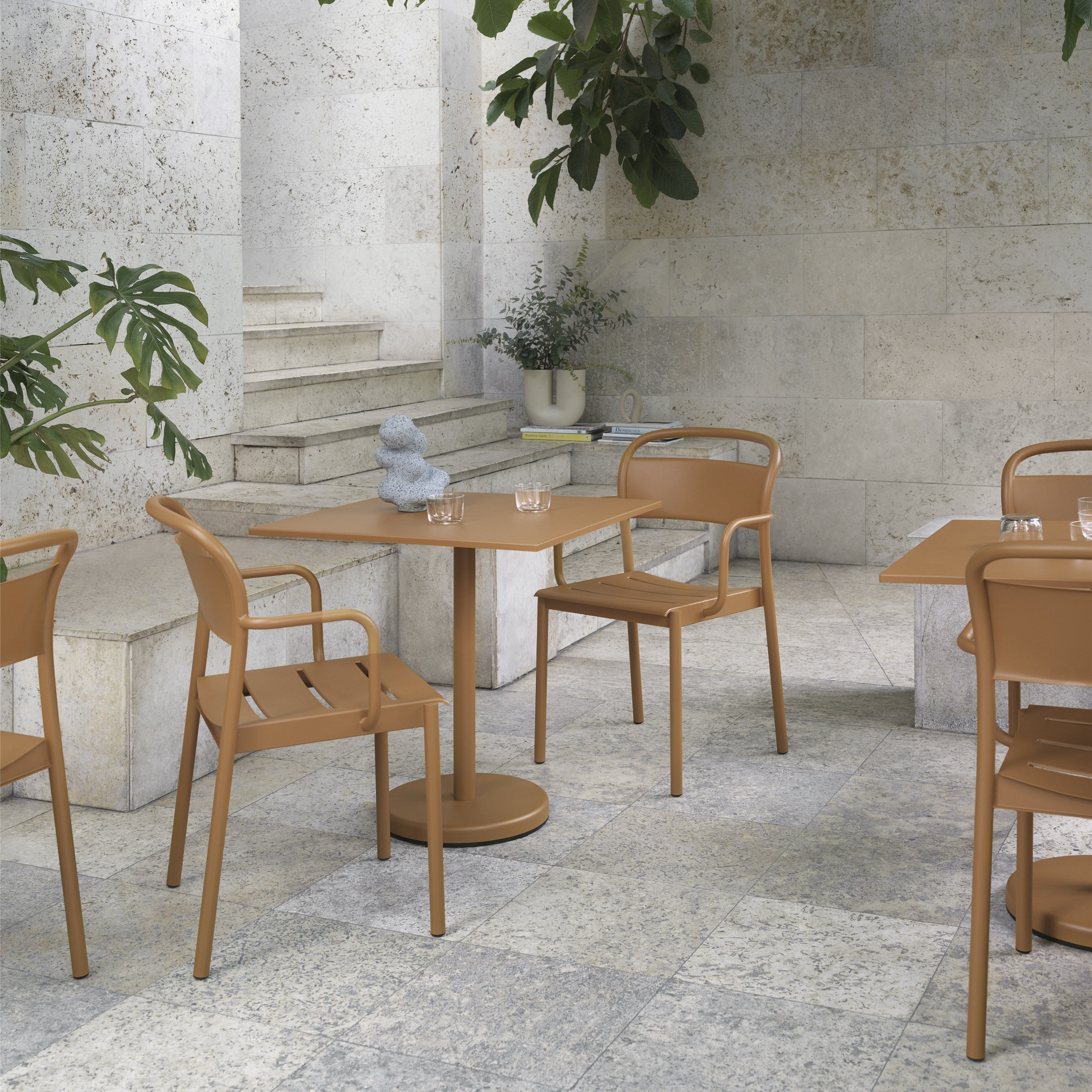 Linear Steel Side Chair