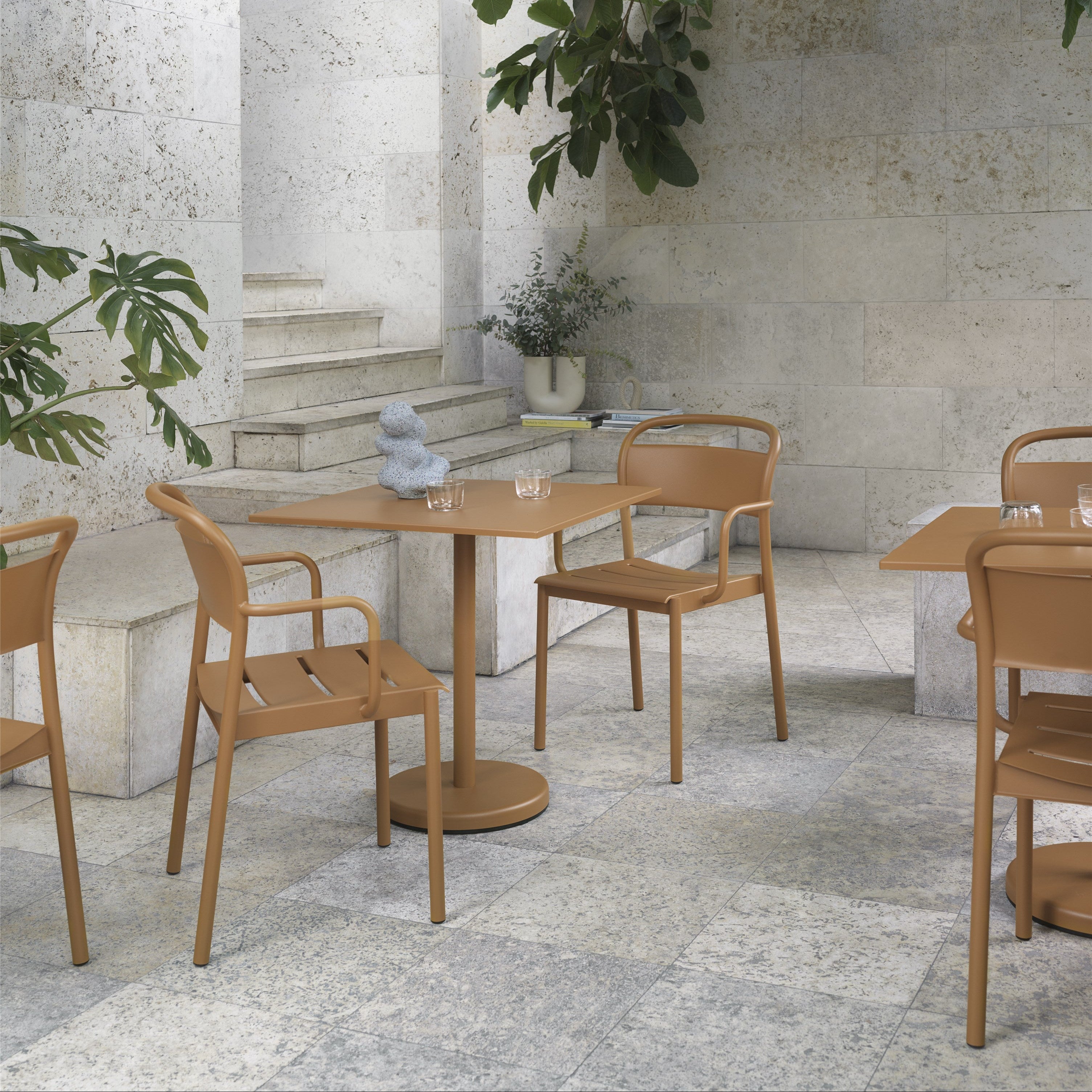 Linear Steel Arm Chair