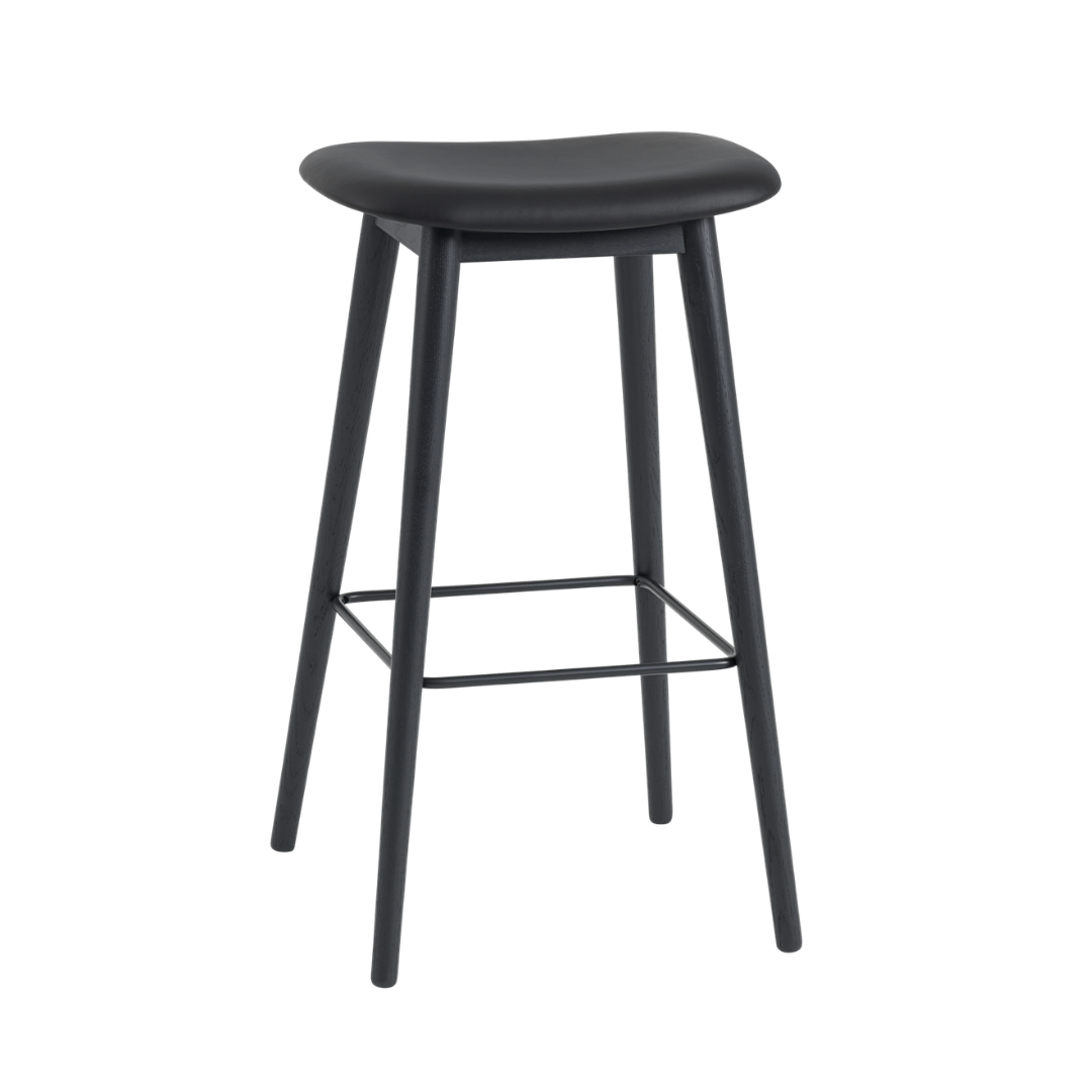 MUUTO Fiber Bar Stool - Wood Base - Batten Home