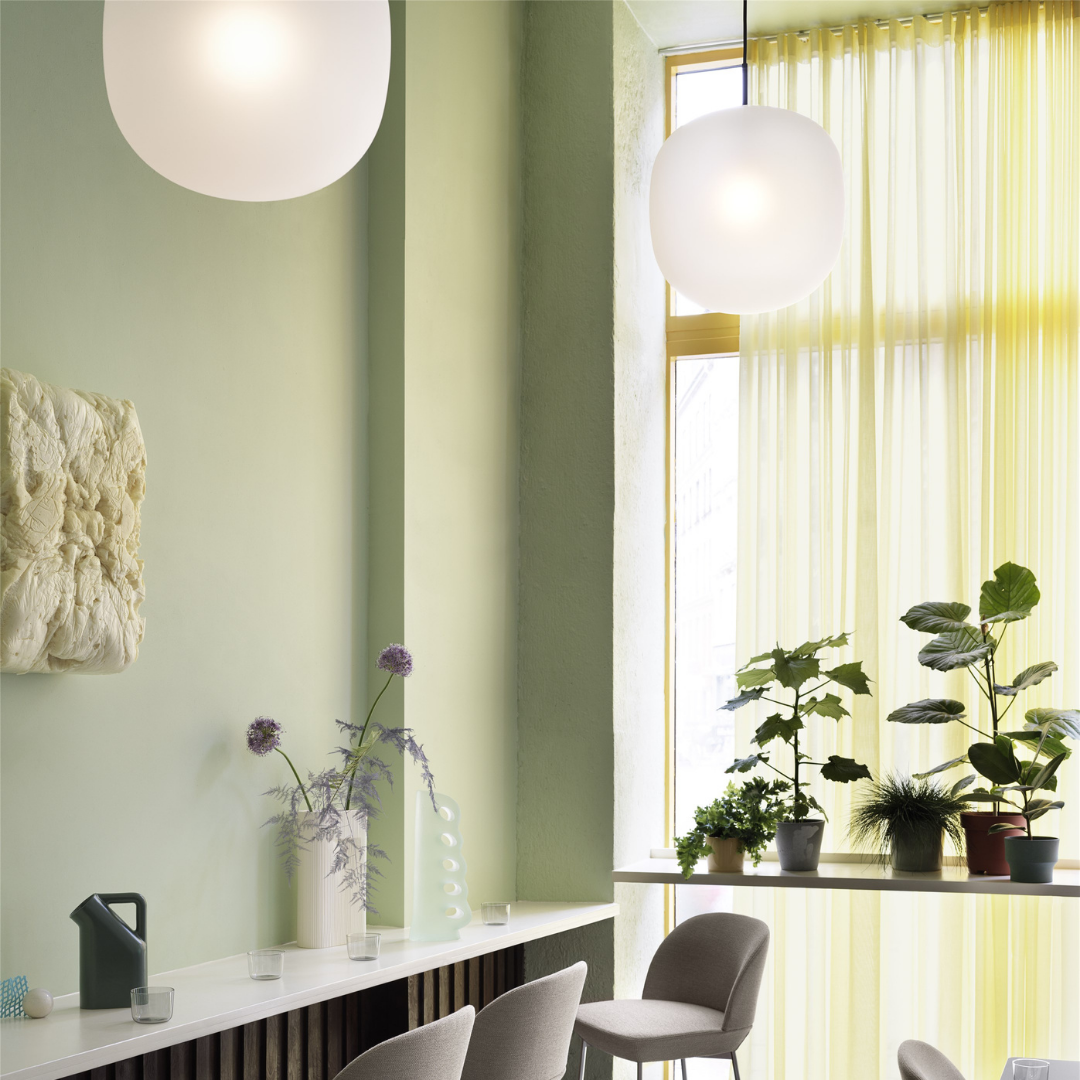 The Rime Pendant Lamp by MUUTO was designed by TAF Studio as a simple and soft way to enhance any space of a modern home or business using pendant lamps to bring both lighting and lifestyle through this classic and contemporary lighting solution.