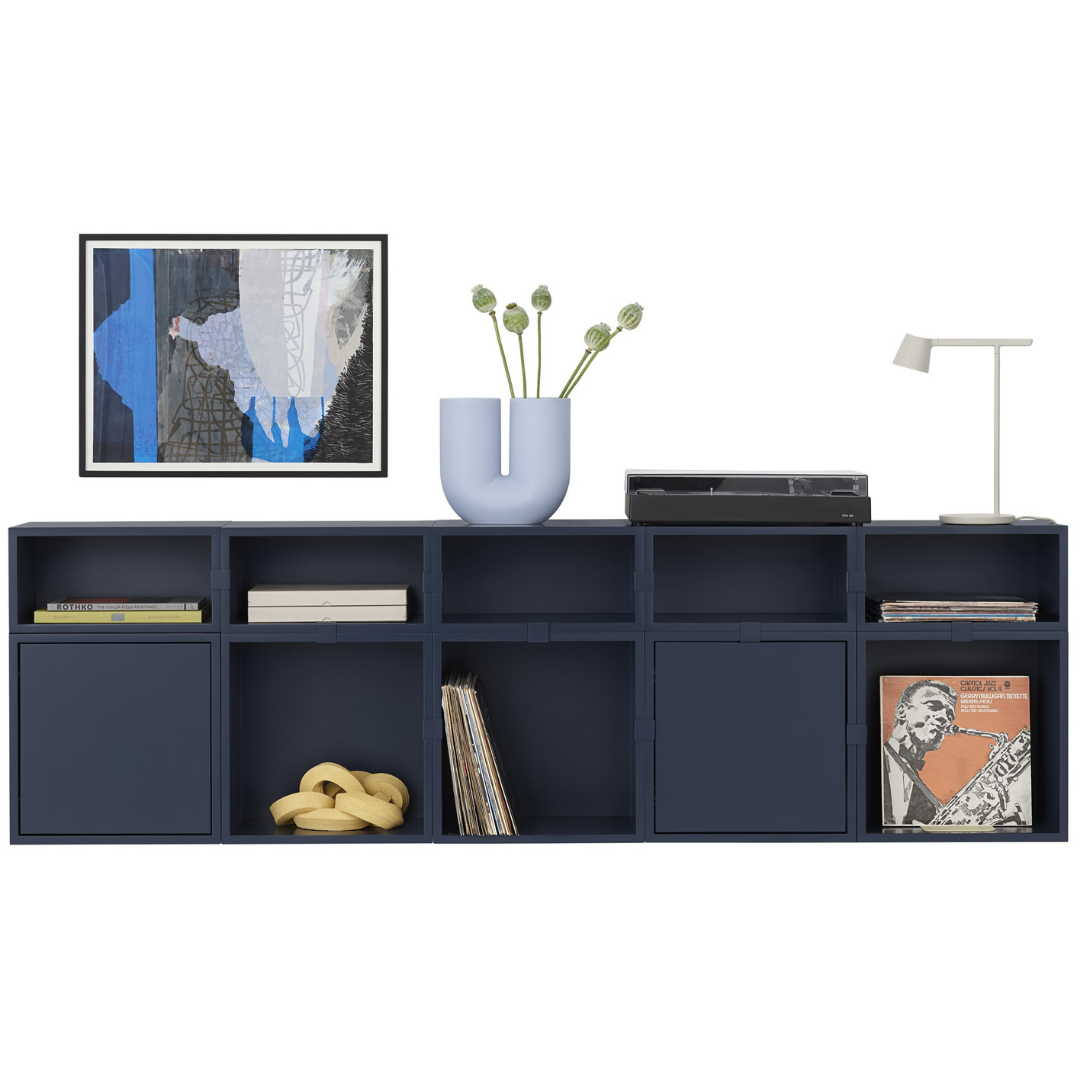 The Stacked Storage System in Configuration Eight by MUUTO is a thoughtfully curated product using the Stacked Storage System Collection. Individually, the Stacked Storage System can be modified in endless ways to create and aesthetically pleasing storage solution in any space needed.