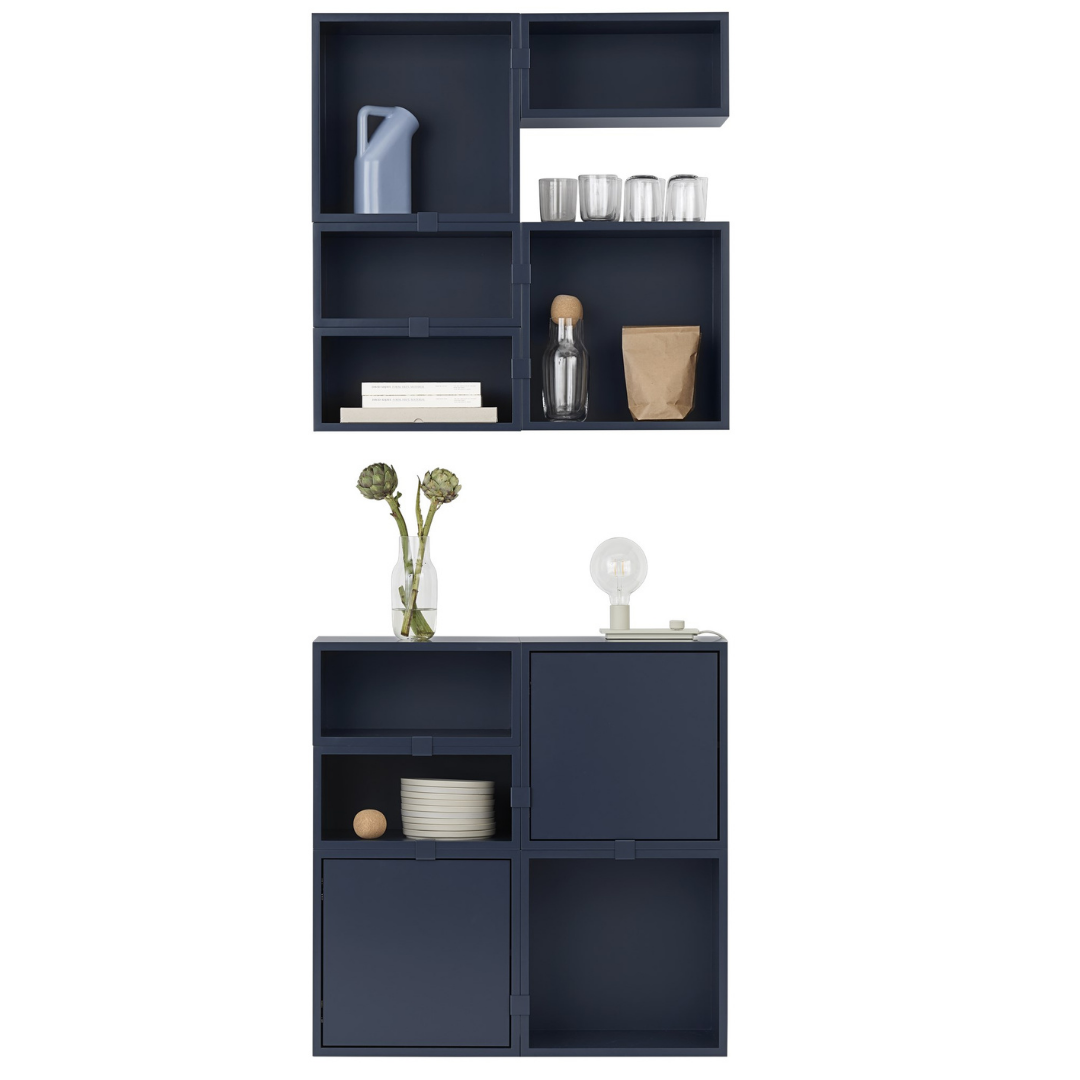 The Stacked Storage System in Configuration Eight by MUUTO is a thoughtfully curated product using the Stacked Storage System Collection. Individually, the Stacked Storage System can be modified in endless ways to create and aesthetically pleasing storage solution in any space needed.