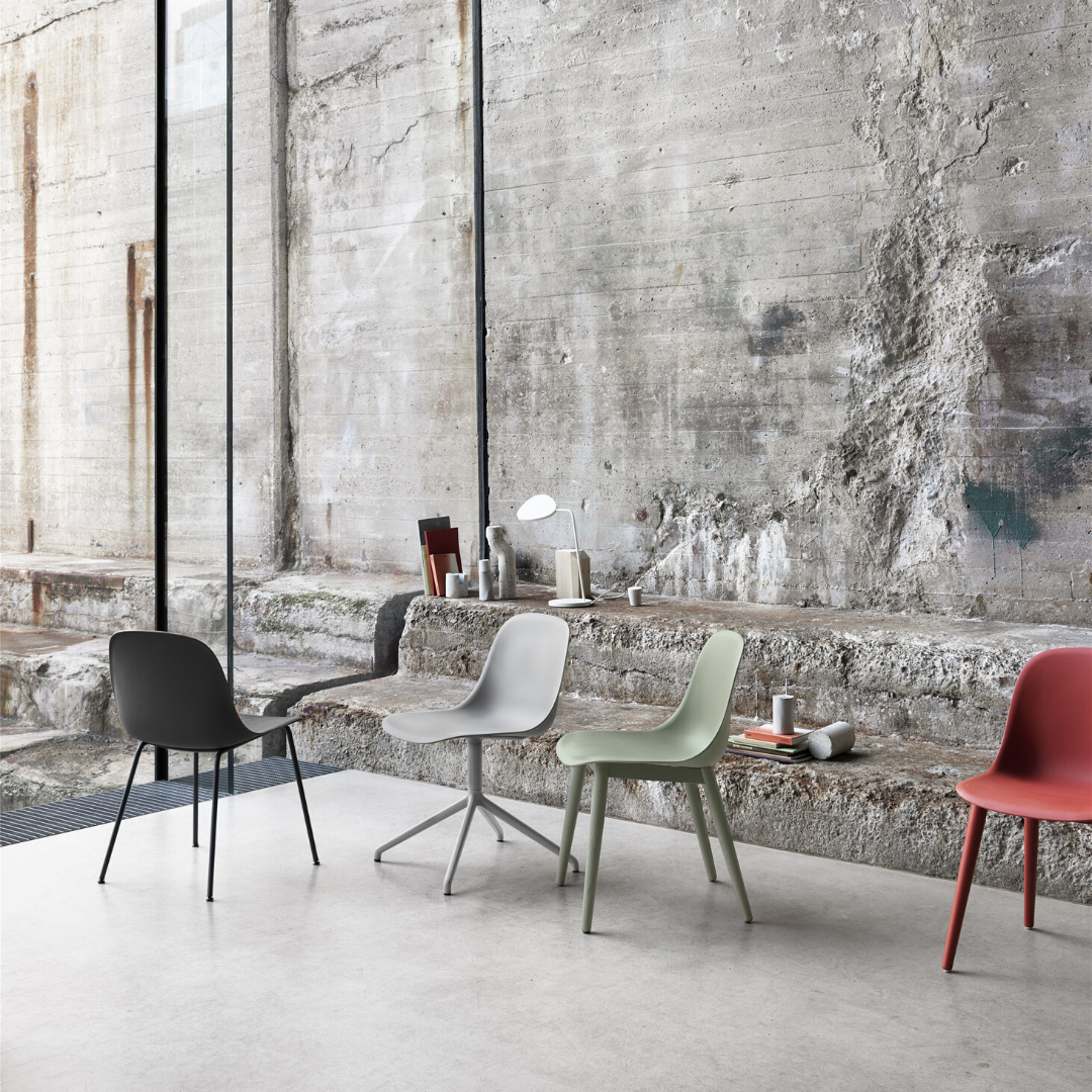 MuutoFiber Side Chair - Swivel Base - Batten Home