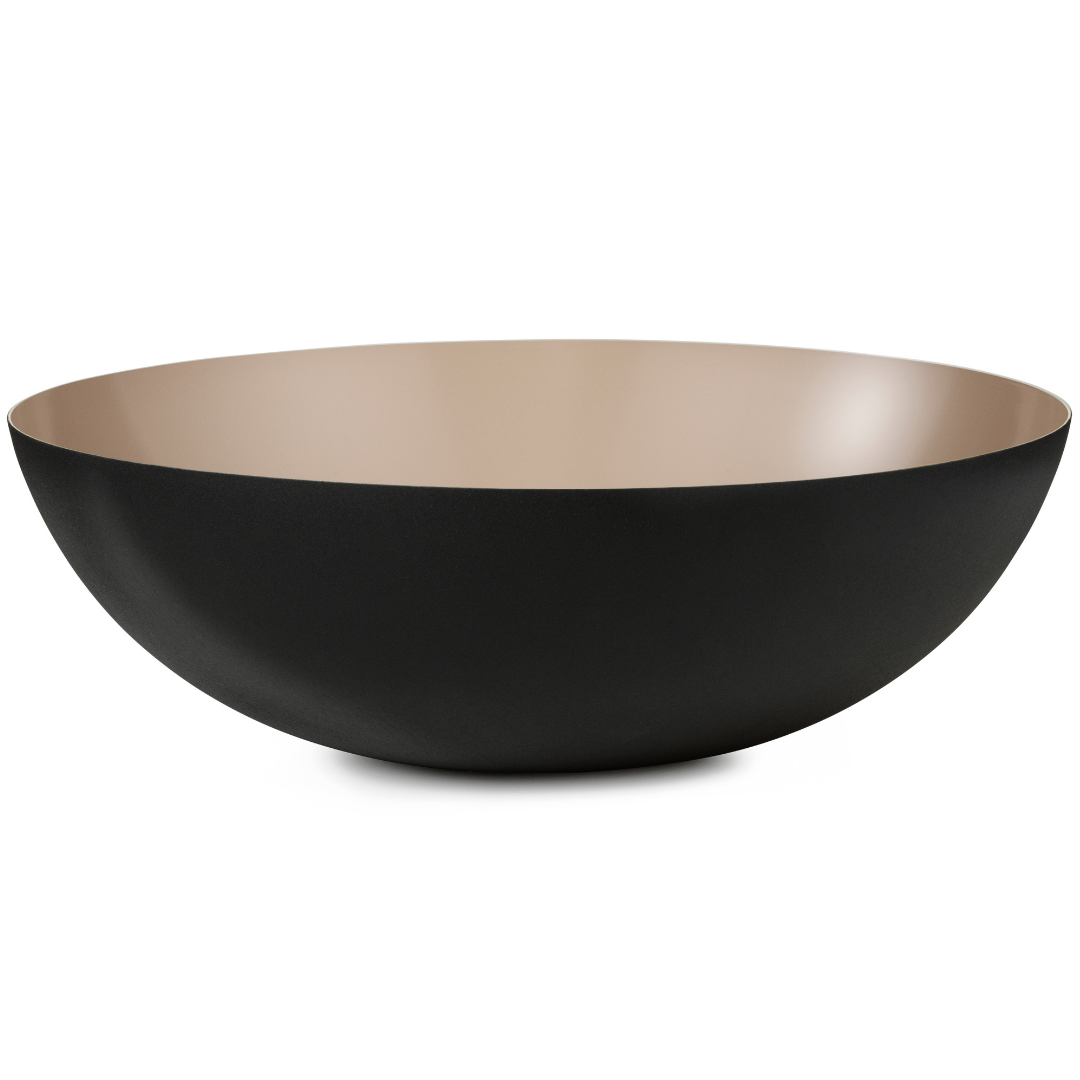 The Krenit Bowl by Normann Copenhagen was inspired by contemporary shapes that are both expressive and fully functional for everyday use. We love its distinct shape, which is both vintage yet modern. The Krenit Bowl is available in five different sizes, and looks great when used as a set or solo.
