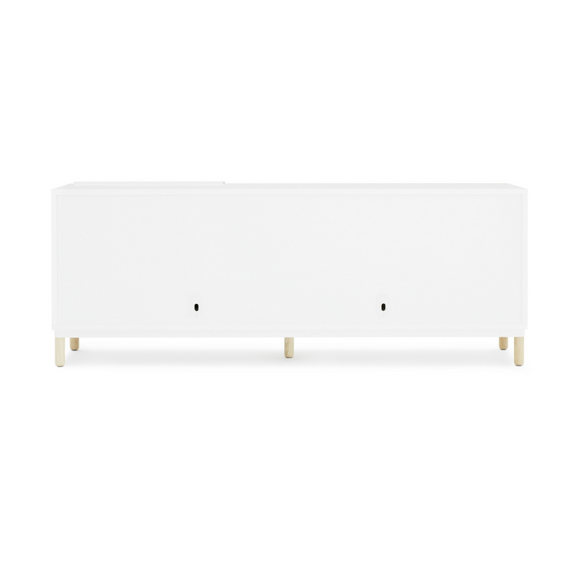 The Kabino Sideboard with Drawers by Normann Copenhagen was designed by Simon Legald as a simple yet stylish storage solution that has careful details added in for a unique look.