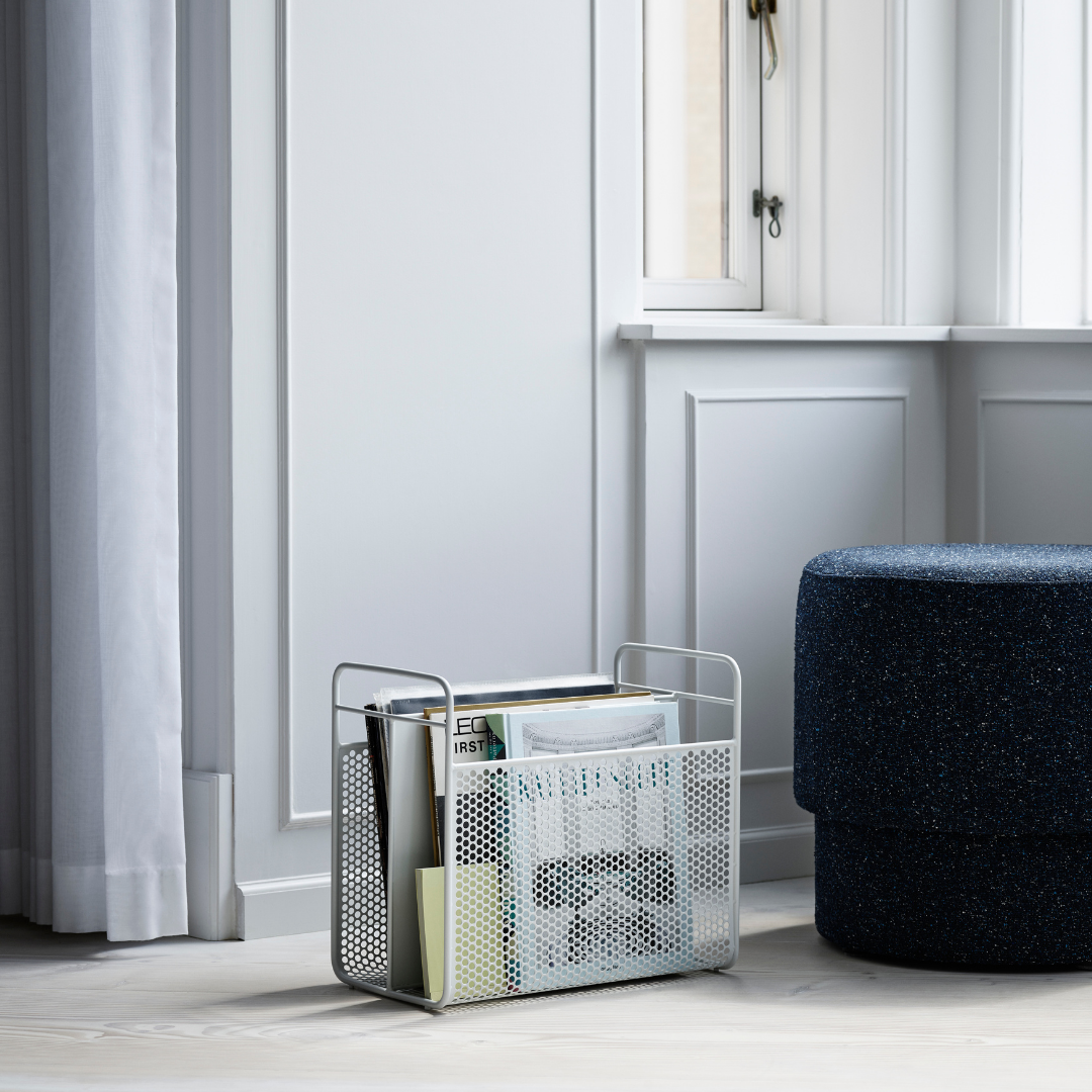 The Analog Magazine Rack by Normann Copenhagen was designed by Simon Legald as a gorgeous yet simple way to display records, magazine or anything else you may be holding onto. It's simultaneously modern, nostalgic and a little industrial.