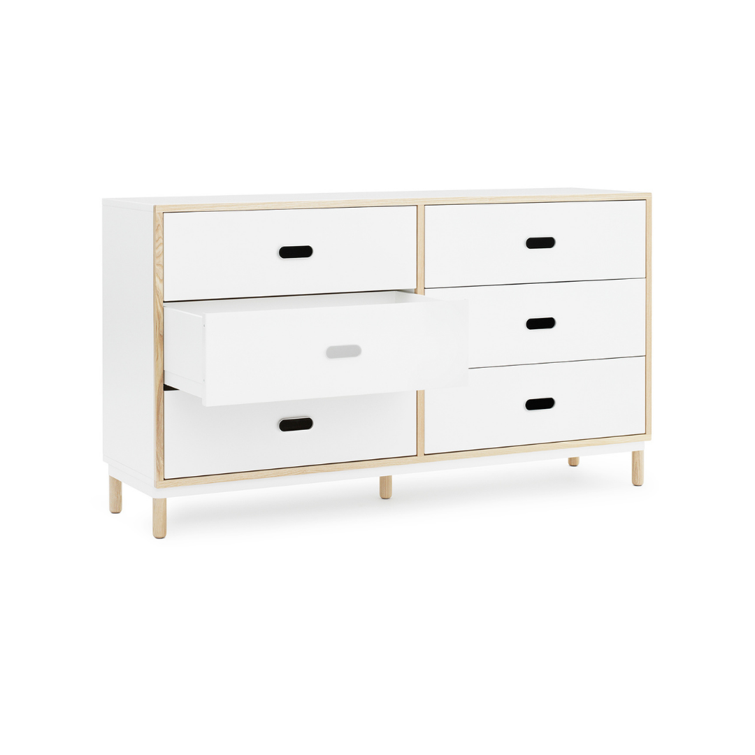 The Kabino Dresser by Normann Copenhagen was designed by Simon Legald as a simple yet stylish storage solution that has careful details added in for a unique look.