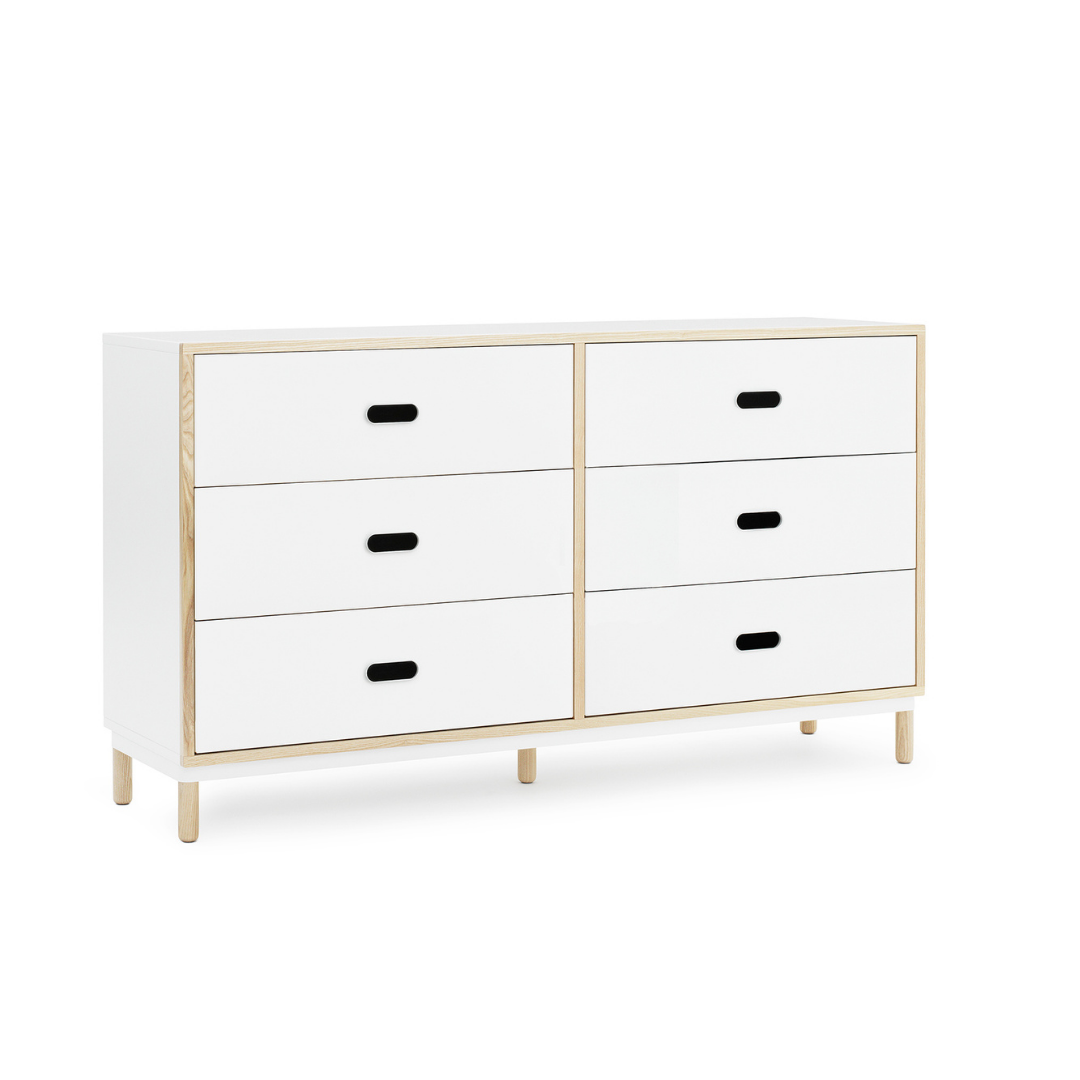 The Kabino Dresser by Normann Copenhagen was designed by Simon Legald as a simple yet stylish storage solution that has careful details added in for a unique look.