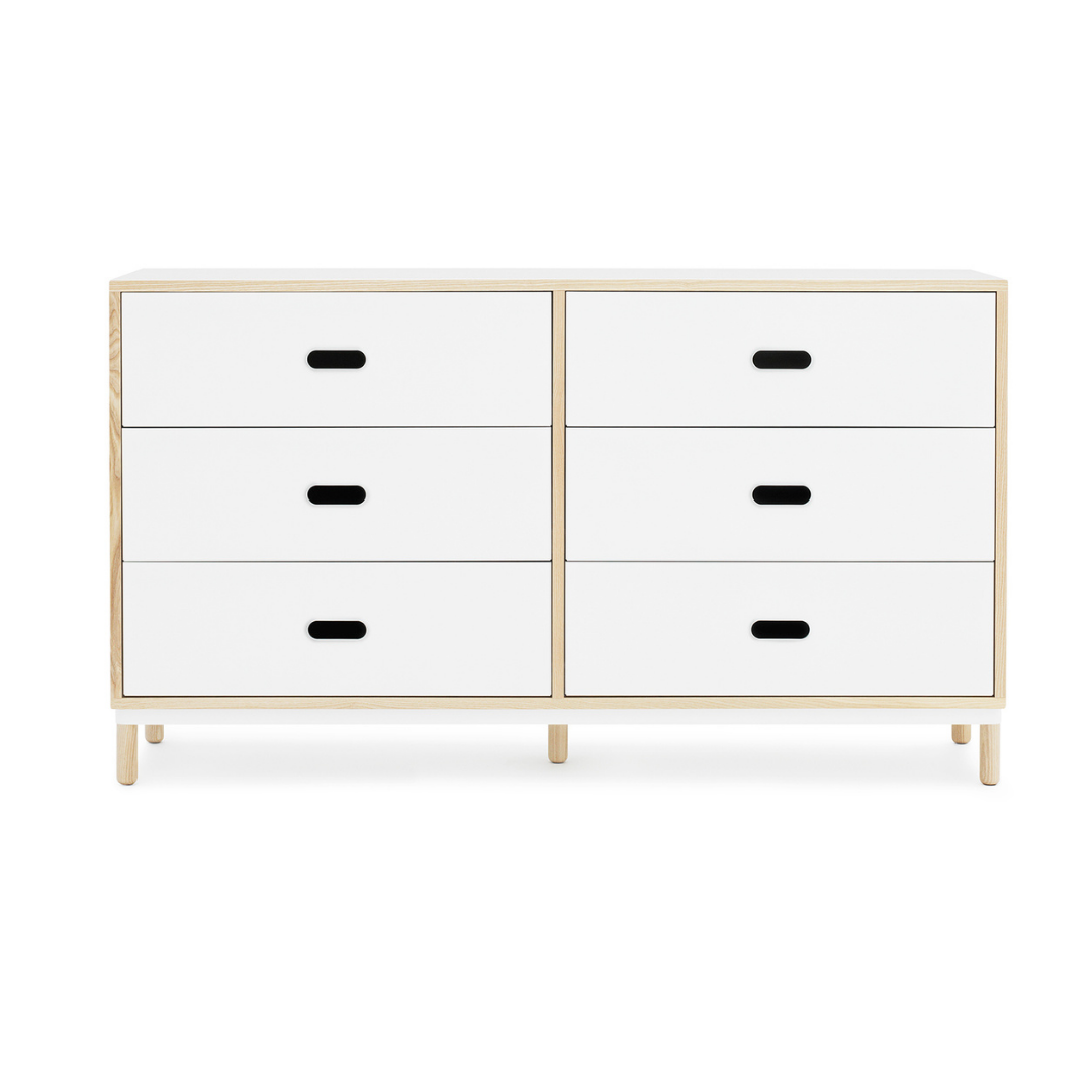 The Kabino Dresser by Normann Copenhagen was designed by Simon Legald as a simple yet stylish storage solution that has careful details added in for a unique look.