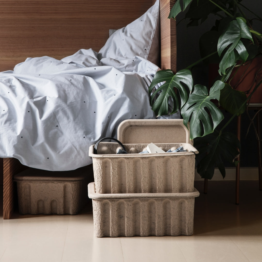 Ferm LivingLarge Paper Pulp Boxes |Set of 2 - Batten Home