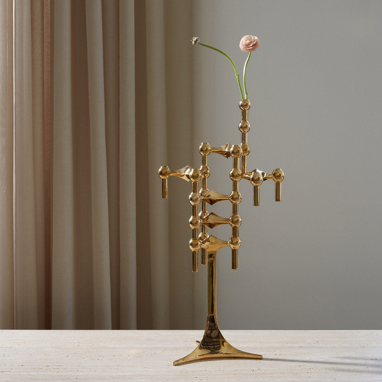 STOFF Nagel Vase, Solid Brass