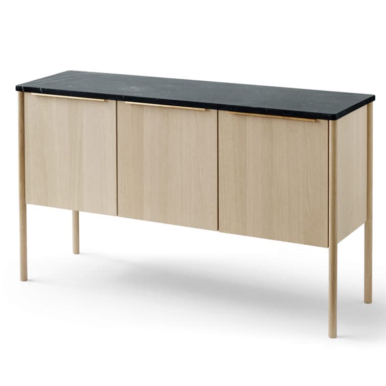 SkagerakJut Cabinet Oak - Black Marble top - Batten Home