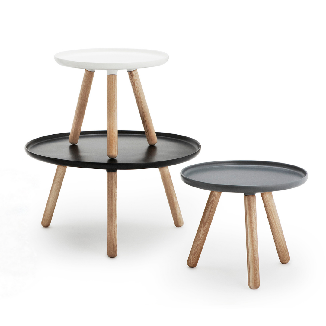 The Tablo Table Large by Normann Copenhagen was designed by Nicholai Wiig as a fun take on a minimal table, with a bold wide top paired with wooden legs. The simple design allows it to blend in with any homes style, we love it as a statement piece in the living room, its large surface area makes the perfect coffee table.