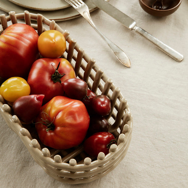 Oval Ceramic Basket - Batten Home
