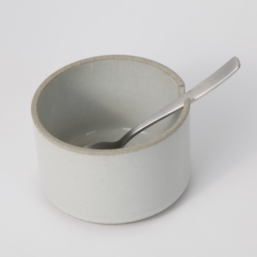 Hasami PorcelainSugar Bowl in Gloss Gray - Batten Home