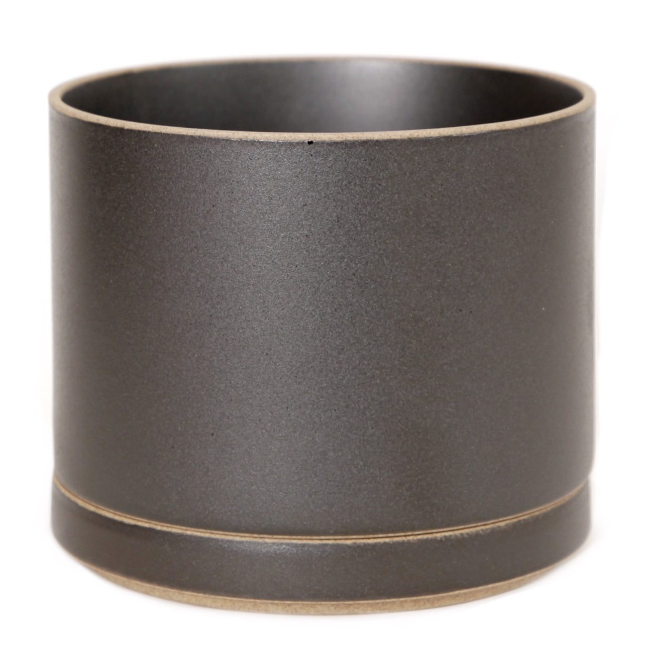 Hasami PorcelainLarge Planter and Saucer Set in Black - Batten Home