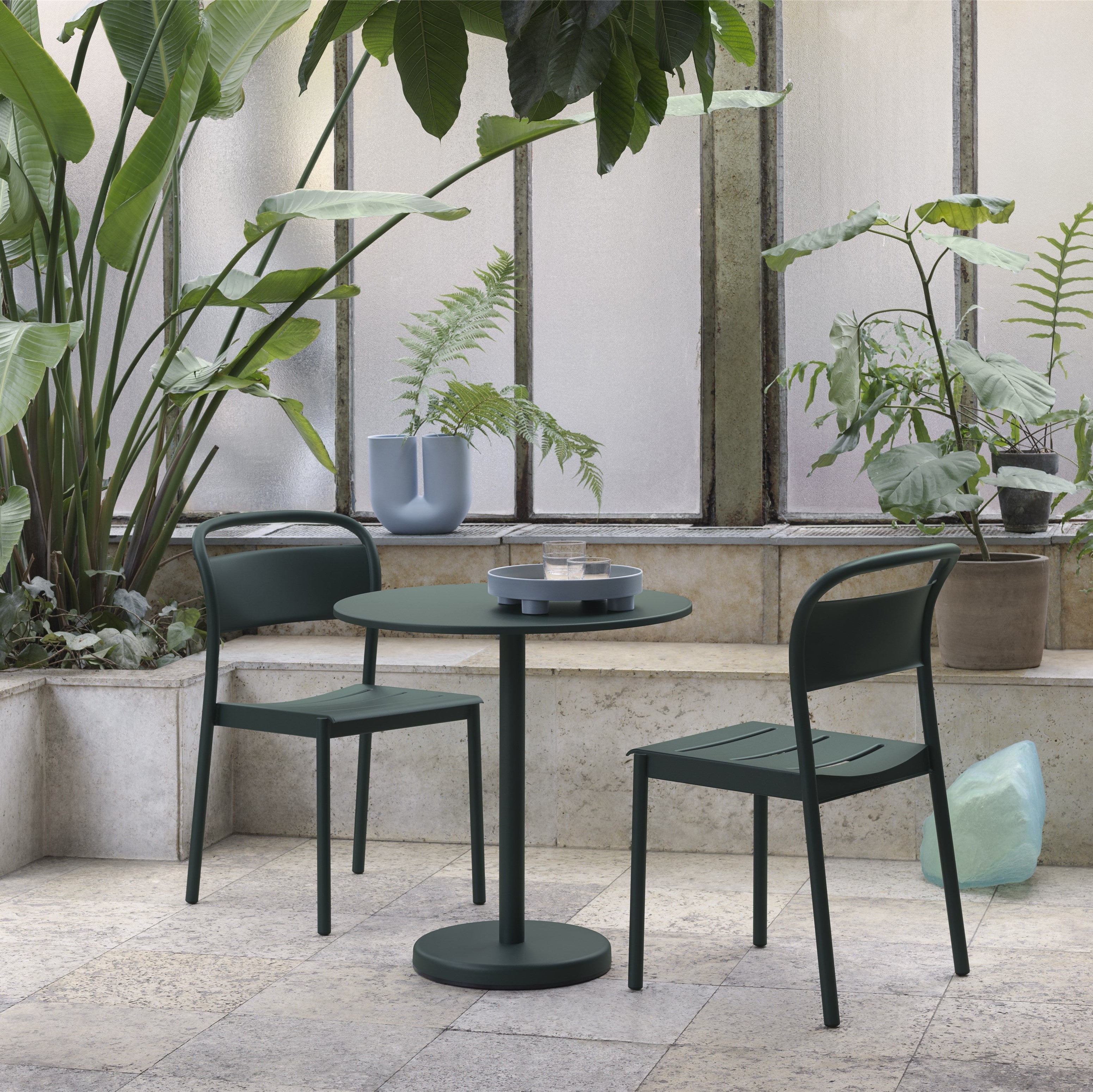 Linear Steel Side Chair