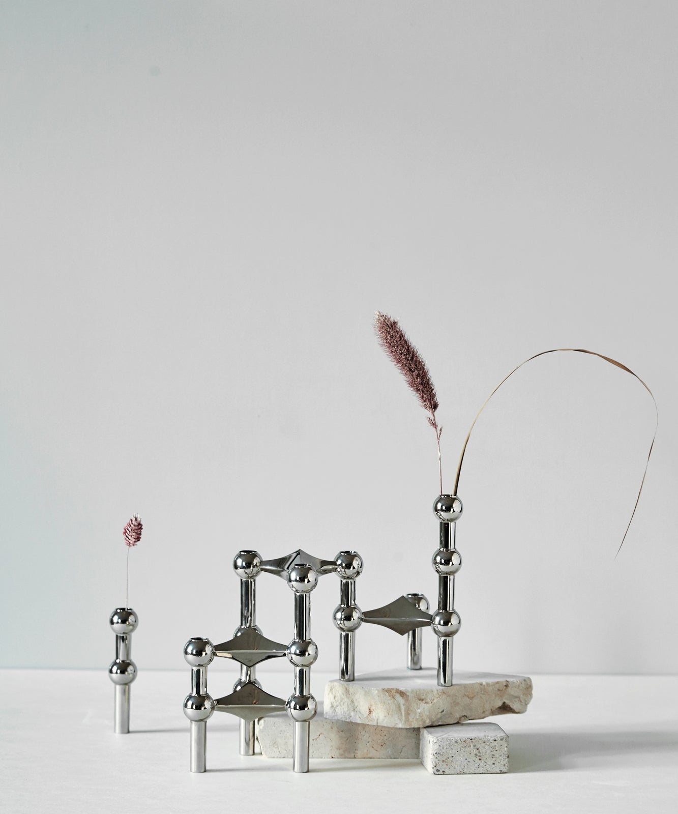 STOFF Nagel Vase, Chrome