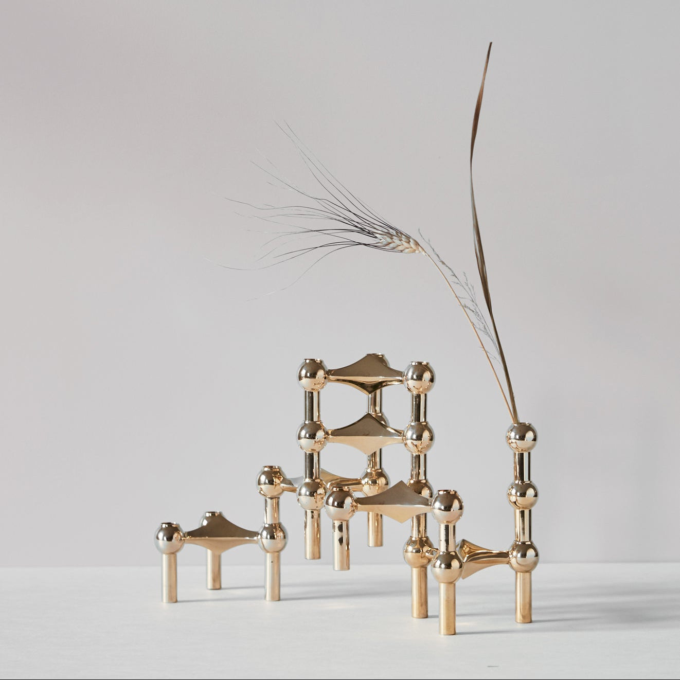 STOFF Nagel Vase, Solid Brass