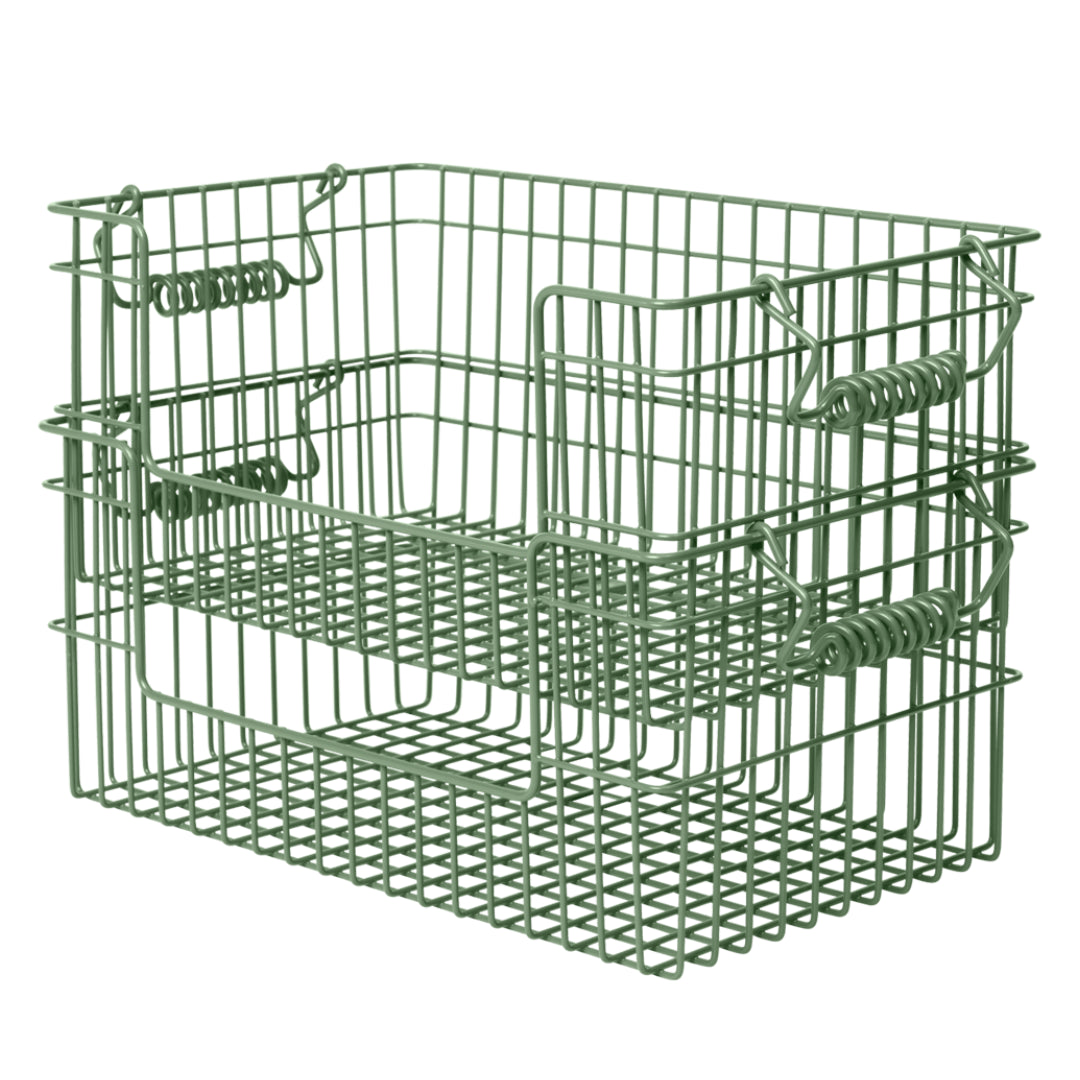 Ferm Living Cala Open Stackable Basket - Set of 2 - Batten Home