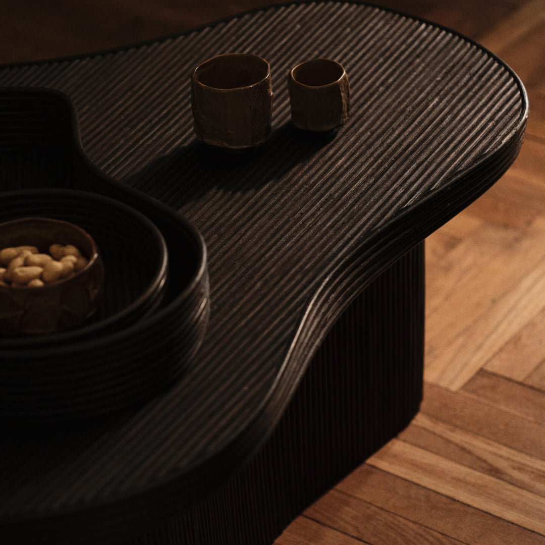 Ferm Living Isola Coffee Table - Dark Stained - Batten Home