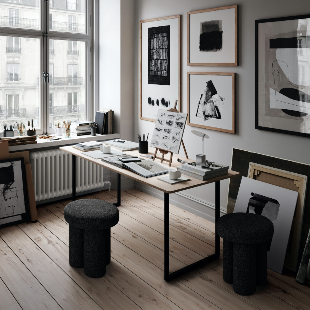 Big Foot Stool - Deep Taupe