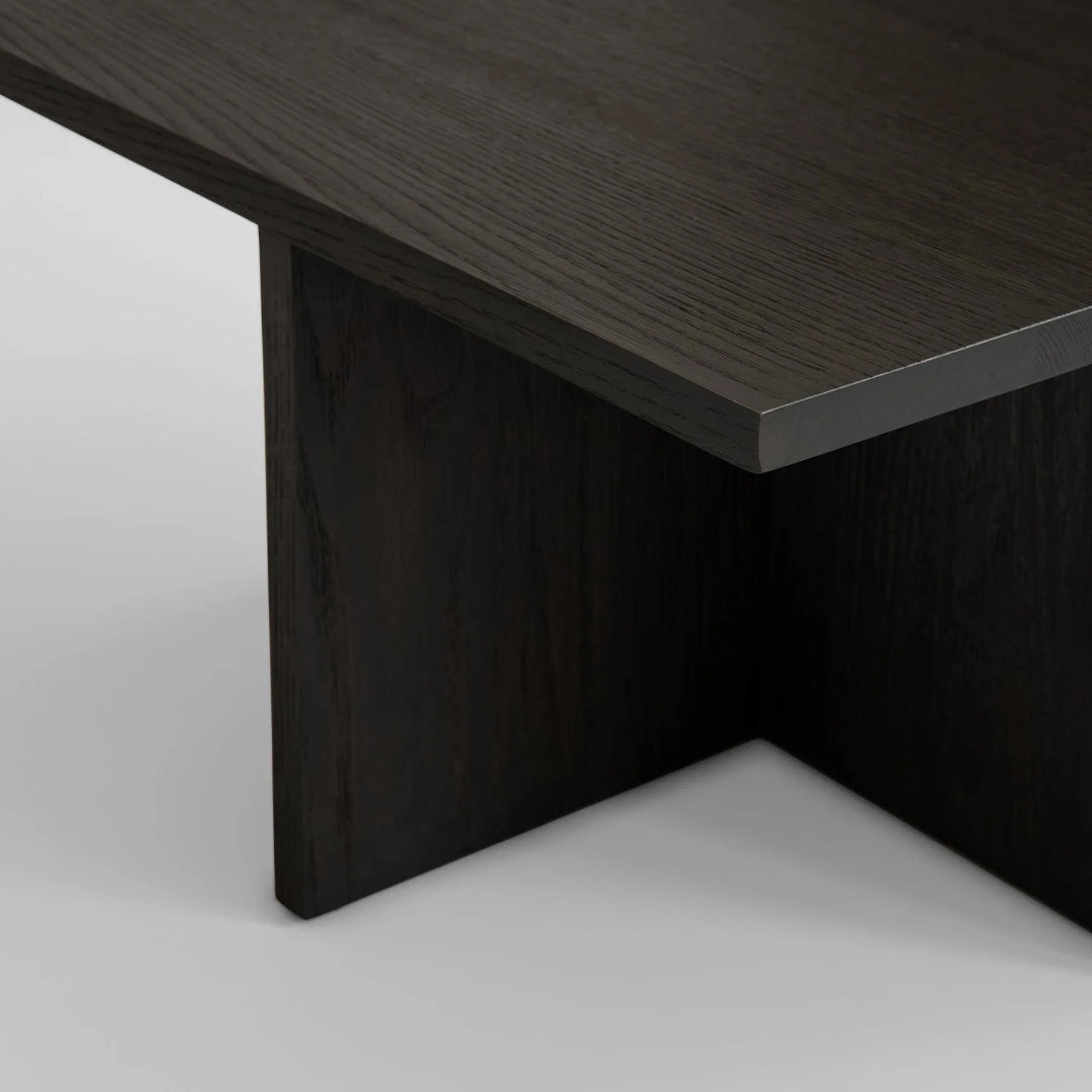 Brutus Coffee Table - Coffee Black Oak