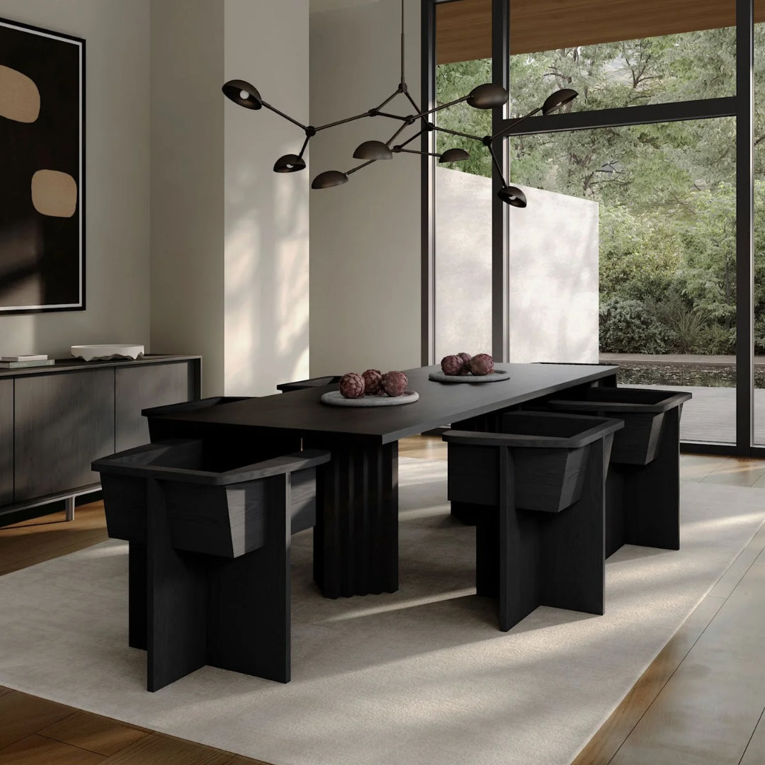 Brutus Dining Chair - Coffee Black Oak