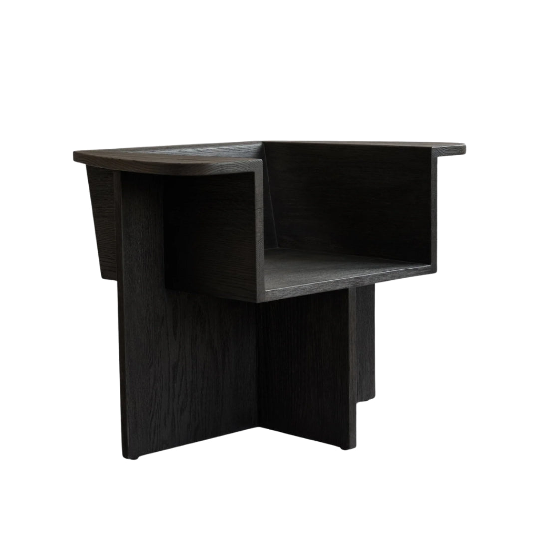 Brutus Lounge Chair - Coffee Black Oak