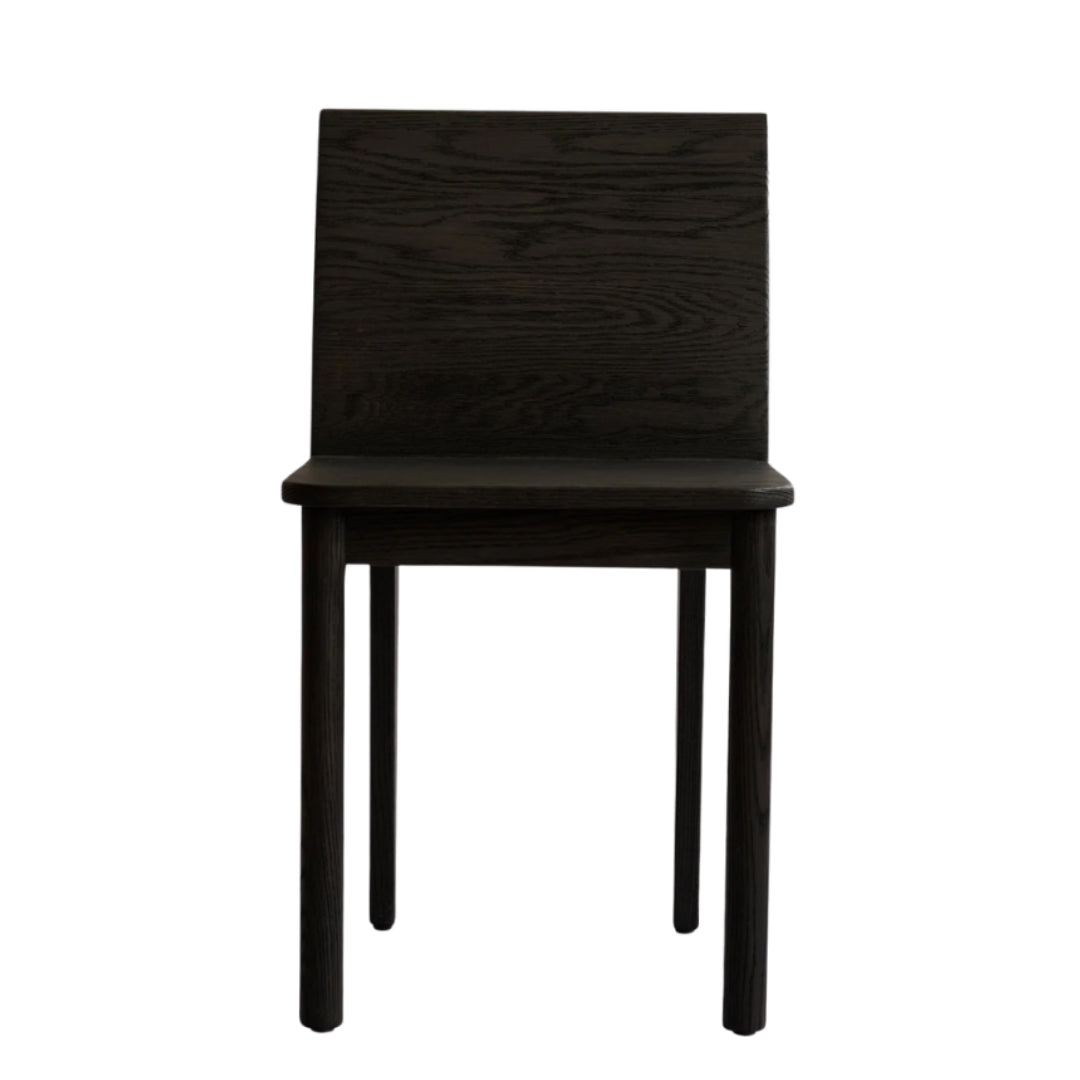 Brutus Slim Dining Chair - Coffee Black Oak