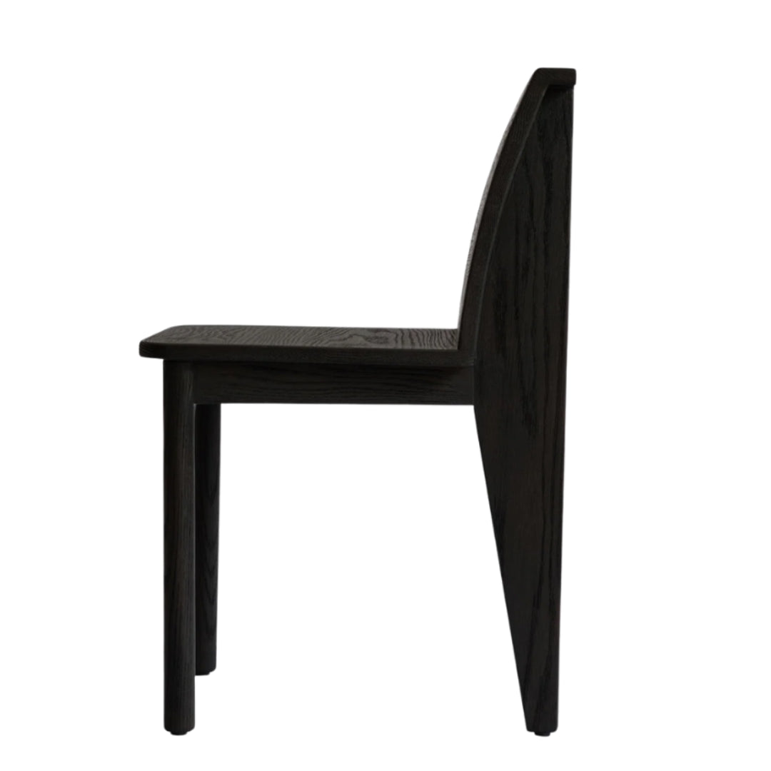 Brutus Slim Dining Chair - Coffee Black Oak