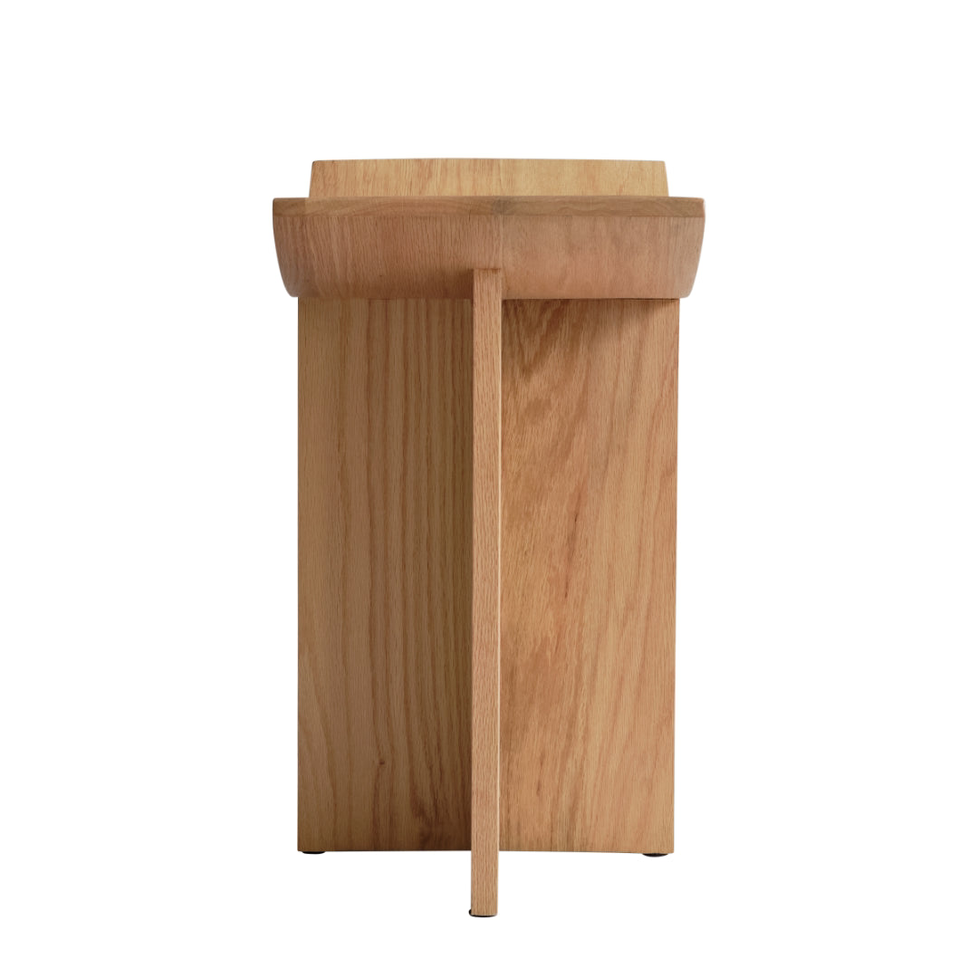 Brutus Stool - Natural Oak