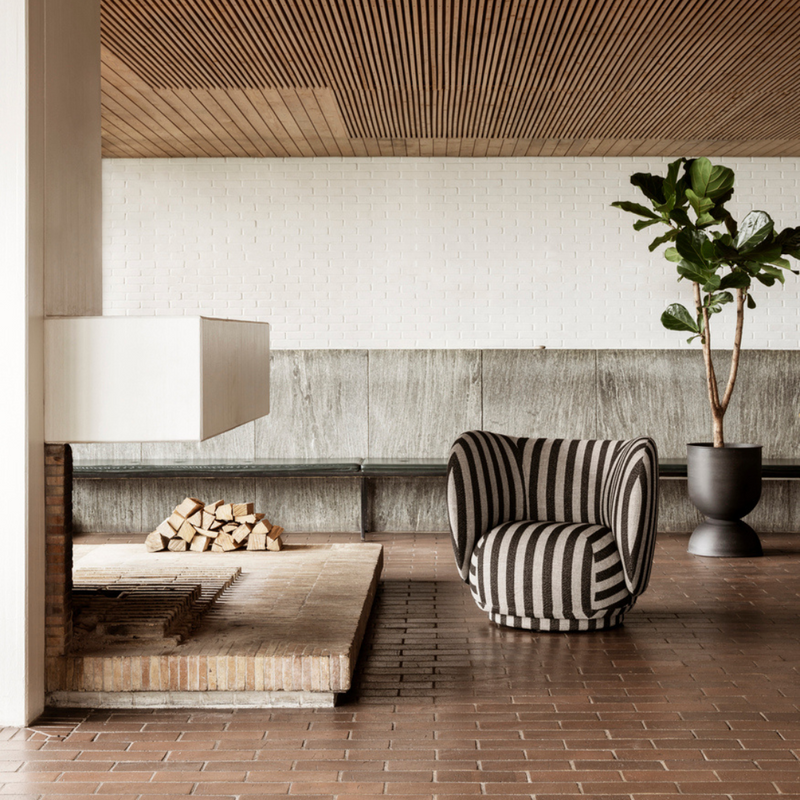 Ferm Living Rico Lounge Chair - Bouclé Off-White