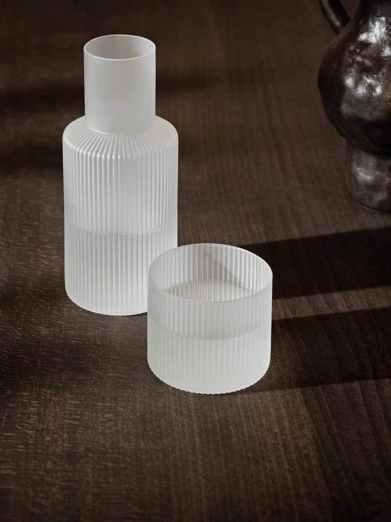 Ripple Carafe Set in Frosted