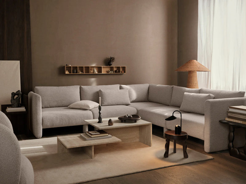 Dase Sofa Armrest Left Soft Bouclé - Natural