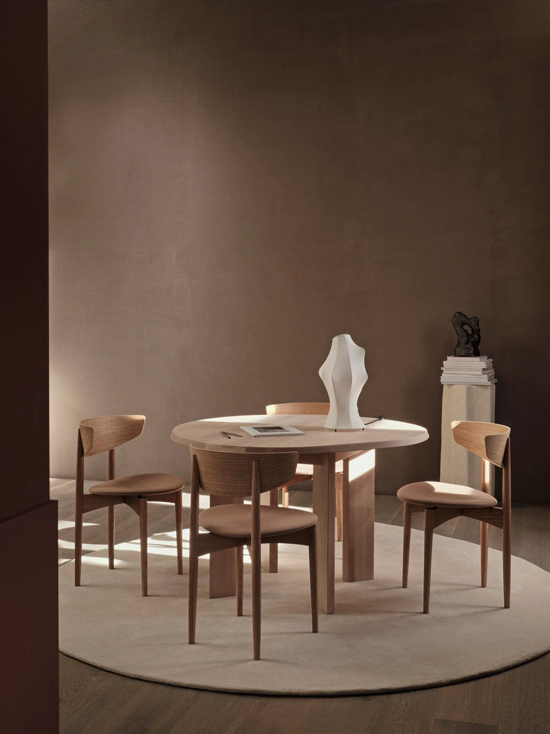 Herman Dining Chair - Upholstered Seat - Tonus - Oak/Tan