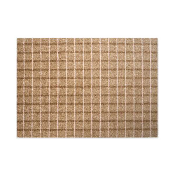 Heymat Grid Scandinavian Floor Mat - Chocolate Strawberry