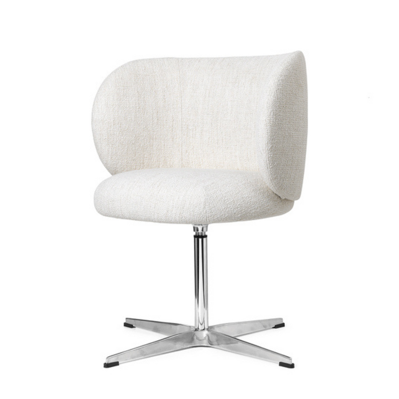 Off white discount swivel chair