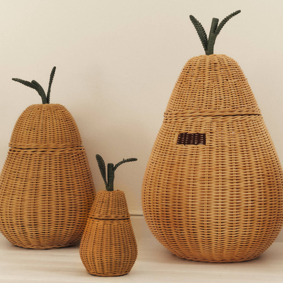 Pear Braided Storage Basket