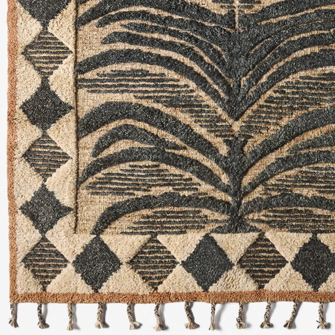Dusty Deco Wildcat Rug Ash Black - Batten Home