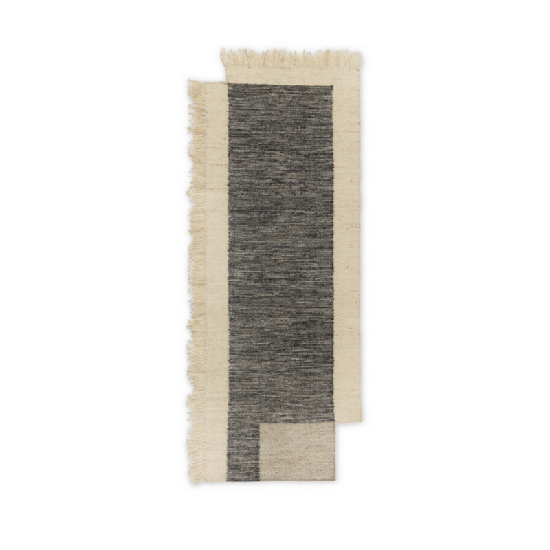 Piece Rug - Large - Off-White/Coffee