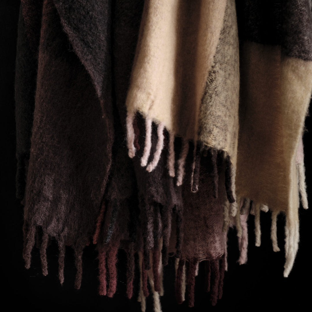 Ferm Living Blur Mohair Blanket - Batten Home