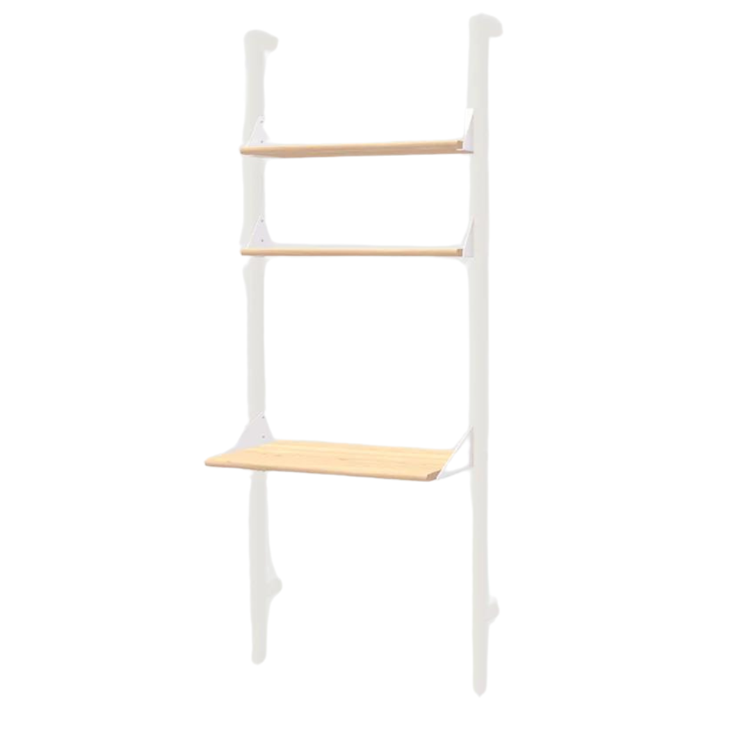 Branch Modular Desk/Shelves Pack Blonde Ash/White Brackets - Gus Modern at Batten Home