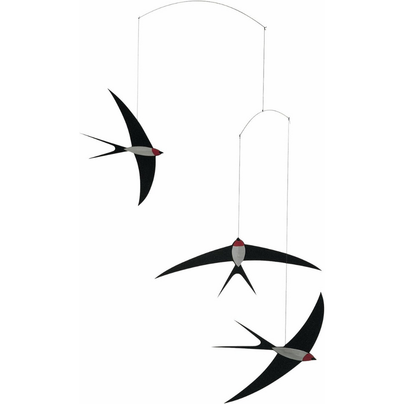 3 Flying Swallows Mobile