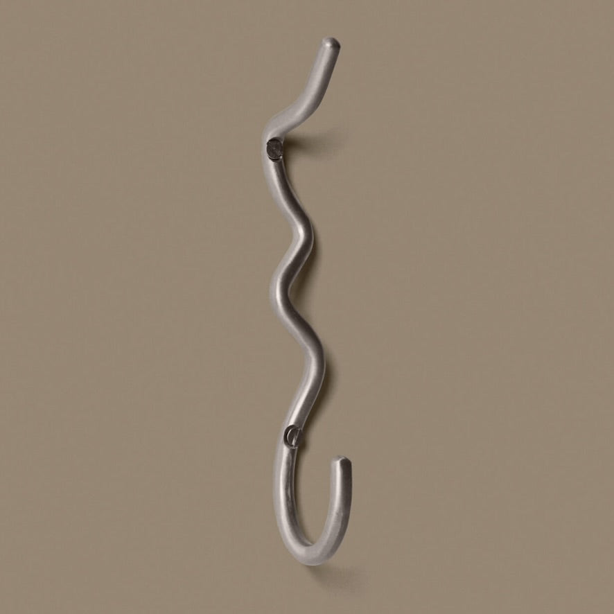 Ferm Living Curvature Hook - Stainless Steel - Batten Home